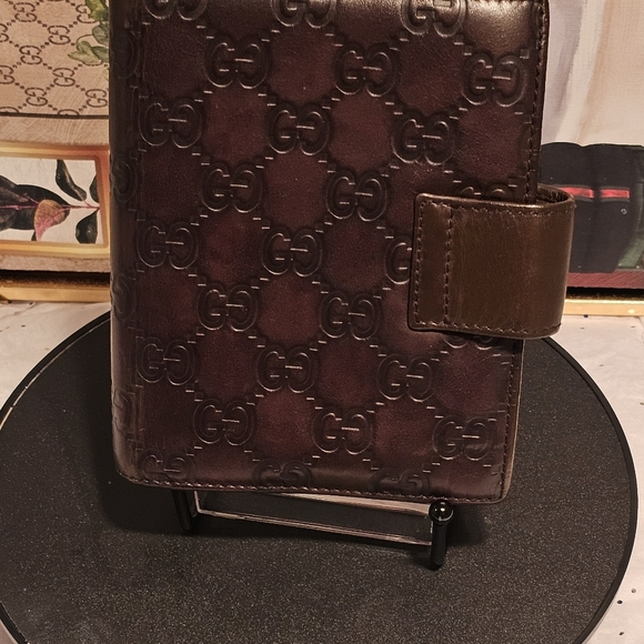 Gucci Guccissima Leather Agenda Notebook/ Passport Holder - Picture 4 of 11